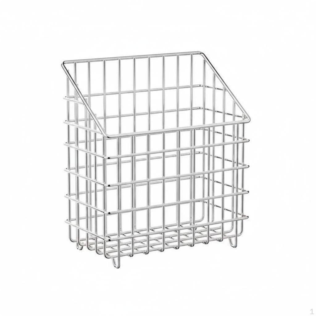 Stainless Steel Storage Basket SpaceSaving Stackable Wire Versatile for Kitchen, Pantry,