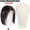 Lightweight Canvas Mannequin Head With Mount Hole Styling Mannequin Wig Display Stand  Wig Making