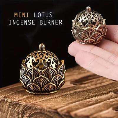 Lotus Räuchergefäß Klein Räucherkegel Brenner Mini Asiatischer Stil Lotusblume Zen Dekor Geschenk