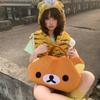 Cartoon Large Capacity Rilakkuma Bag Rilakkuma Plush Shoulder Tote Bag Anime Casual Tote Bag Bear Handbag Soft Gifts