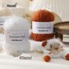 Fil de Laine Velours Neige Mélangé 3mm pour Projets de Tricot et Crochet en Gaze Flocon de Neige DIY