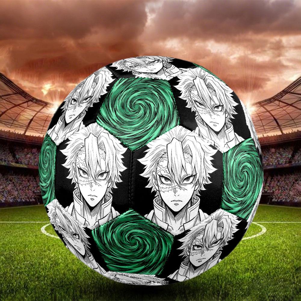 1pc Demon Slayer Kimetsu no Yaiba Soccer Ball Size 5 Indoor Soccer Ball Fashion Colorful Backyard Game - Great For Sports Fans Gift HE20
