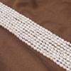 1String, White Natural Freshwater Pearls, Handmade Rice Pearl Beads, 3-3.5 Mm, for DIY Necklace Accessories, Jewelry Making, Women Gift, 36 Cm