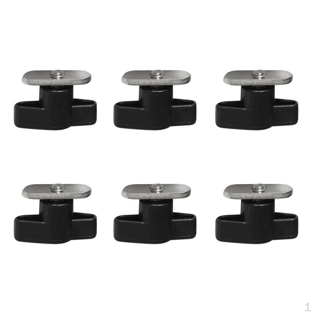 

6 Pieces Stainless Steel Screws with Nuts for Kayak Track/ Rail Mounting System Marine Canoe Boat