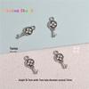 Handmade Key Lock Bestie Couple Pendant Necklace Charm DIY Jewelry Gift