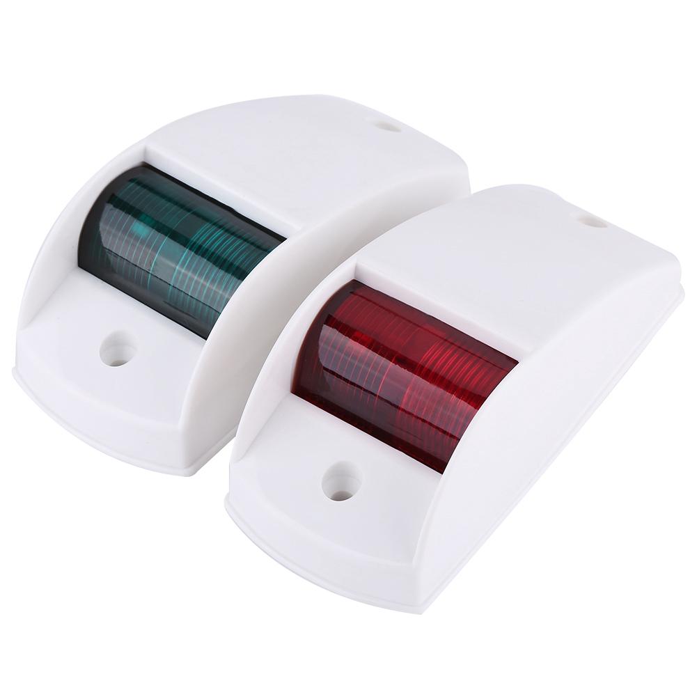 1 Pair 12V Red & Green Navigation Signal Bulb Lights Lamp for Marine Boat Yacht