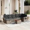 VidaXL Garden Lounge Set with Cushions 8 Pcs, Patio Sofas, Patio Furniture Set, Outdoor Furniture, Grey 3264959