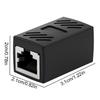 1pcs RJ45 Connector Coupler Ethernet Cable Extender Adapter Female Coupler Long Distance Home Networking Computers Accessories