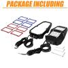 2PCS UTV Side View Mirrors Rearview Mirror with LED Spot Light for Polaris RZR 900 1000 1.75"-2" UTV