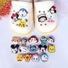 Flower DIY Shoe Buckles: Cartoon Face Decorations for Crocs & Other Hole Shoes