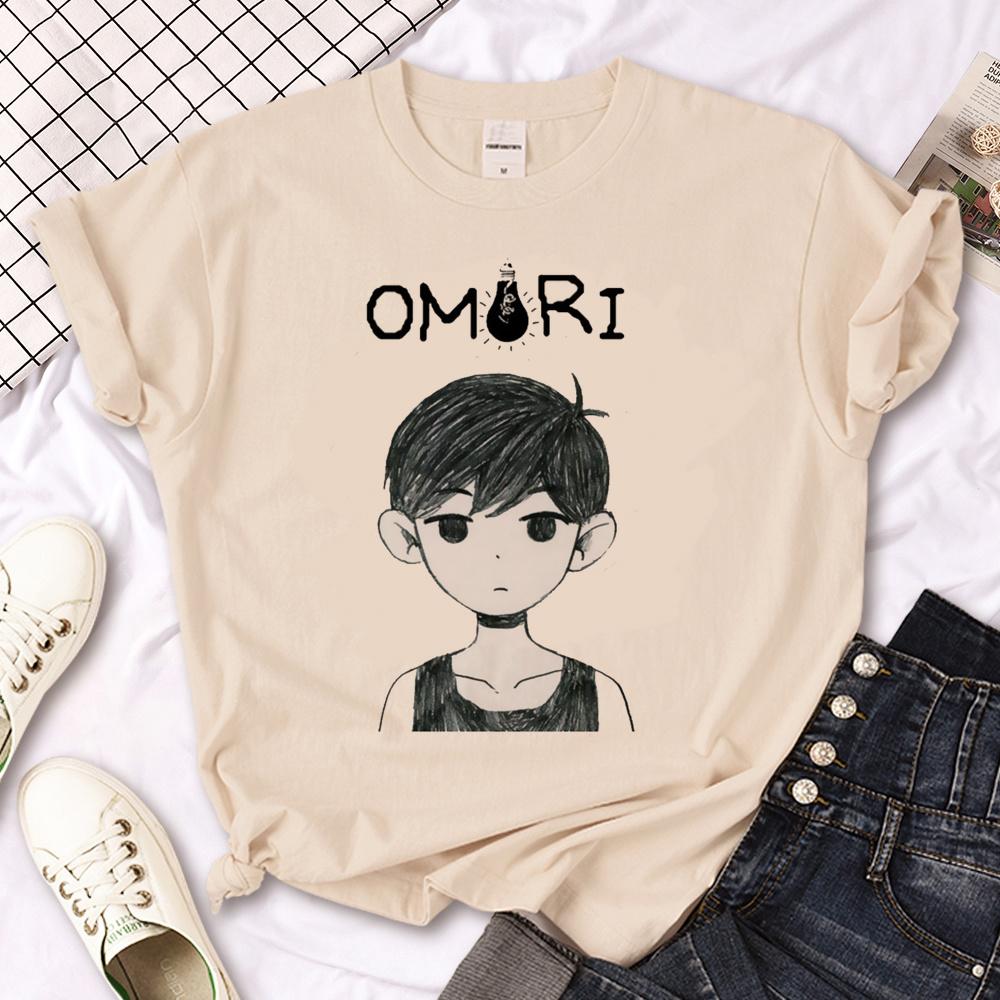 Koszulka Omori damska harajuku anime projektant top dziewczyna anime y2k ubrania