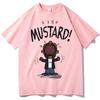 Funny Kendrick Lamar MUSTARD Meme T-Shirt Unisex Short Sleeve Hip Hop Cotton Graphic Summer Tee Loose Music Lover Apparel