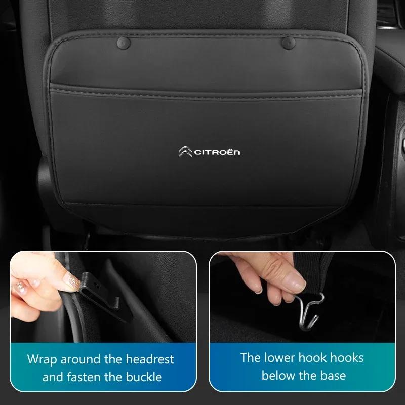 Car Seat Back Anti-kick Pad Protector Mat Anti Scratch Organizer For Citroen Jumper Celysee Cactus Picasso Aircross Saxo Grand
