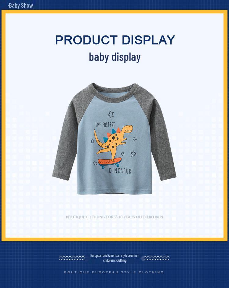 27kids Herbst 2025 Koreanisches Jungen Langarm Unterhemd