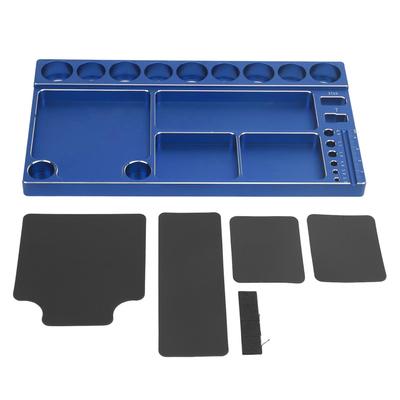 RC Screwdriver Tool Storage Rack Prevent Slip Aluminum Alloy Magnetic RC Socket Screws Tray Organizer Tool Holder for 1