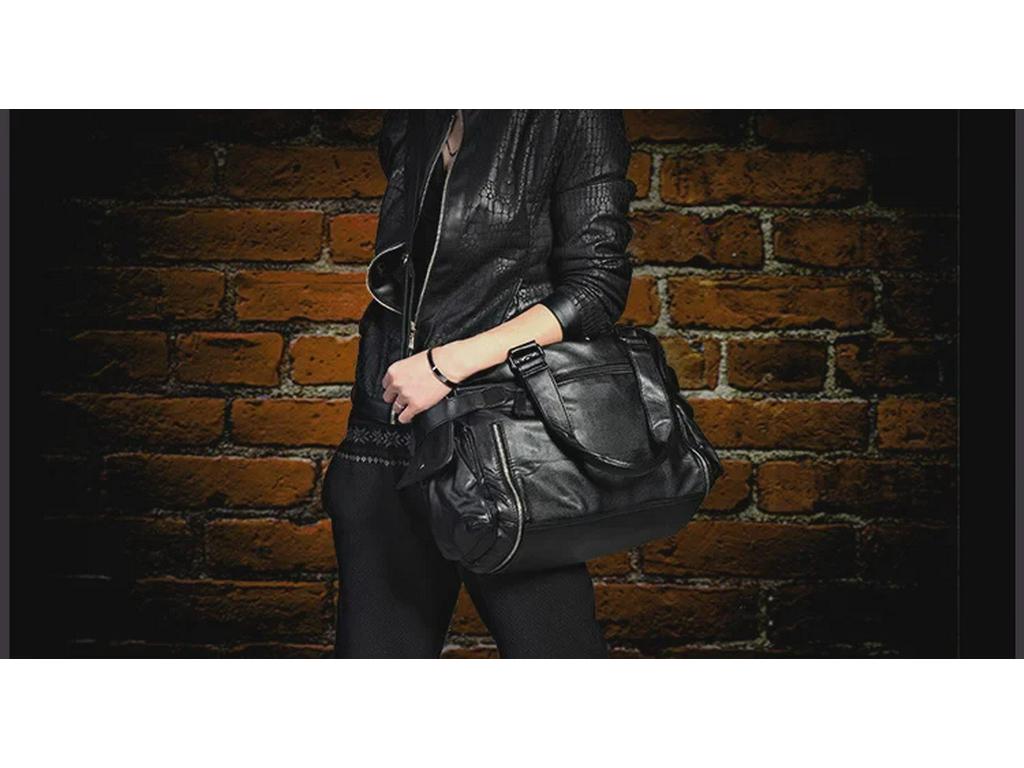Men's Soft Leather Shoulder Messenger Bag - Large Capacity Business Casual Handbag for Travel