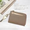 [Couth] Fragment Case, Mini Wallet, Card Case, Coin Purse, Genuine Leather, Slim, Small, Compact, L-Shaped Zipper, Gold