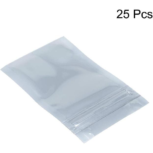 uxcell Anti Static Shielding Bag 60x90mm/2.5x3.5 Inch for Electronic Devices 25pcs