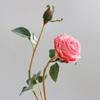 5PCS Artificial Roses Silk Flowers Real Touch Realistic Roses Bouquet Long Stem for Home Wedding Party Valentine's Day Mother's Day Table Decoration