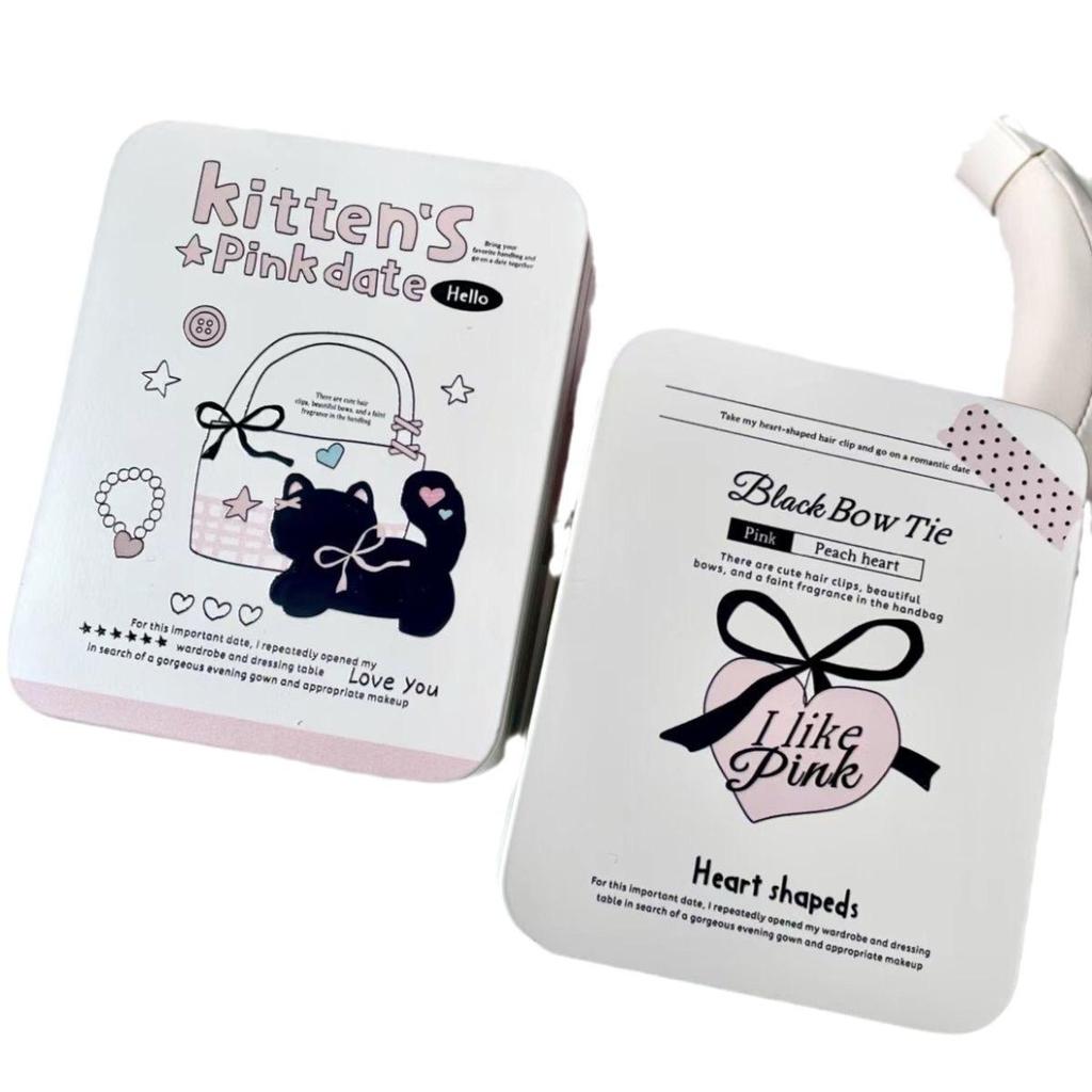 Cute Kitten Sticker & Card Storage Tin for Students