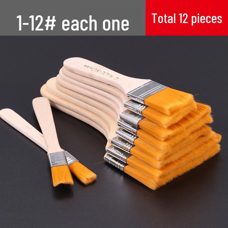 Nylon Soft Bristle Industrial Paint & Art Brush - Small BBQ & Lab Use