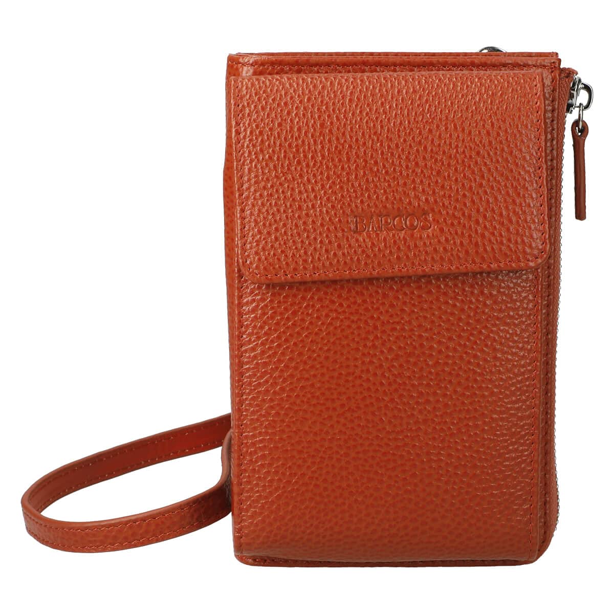 

Barcos L-Shaped Shrink Leather Smartphone Pouch Amigo Women s One Size Orange