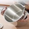 ZISIZ 20cm Multi-Purpose Deep Stew/Soup Pot with Lid