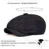 Children Solid Color Hemp Material Process Beret Hat Newsboy Cap Painter's Caps Spring Autumn Outdoor Leisure Hats Travel Accessories for Boys Girls