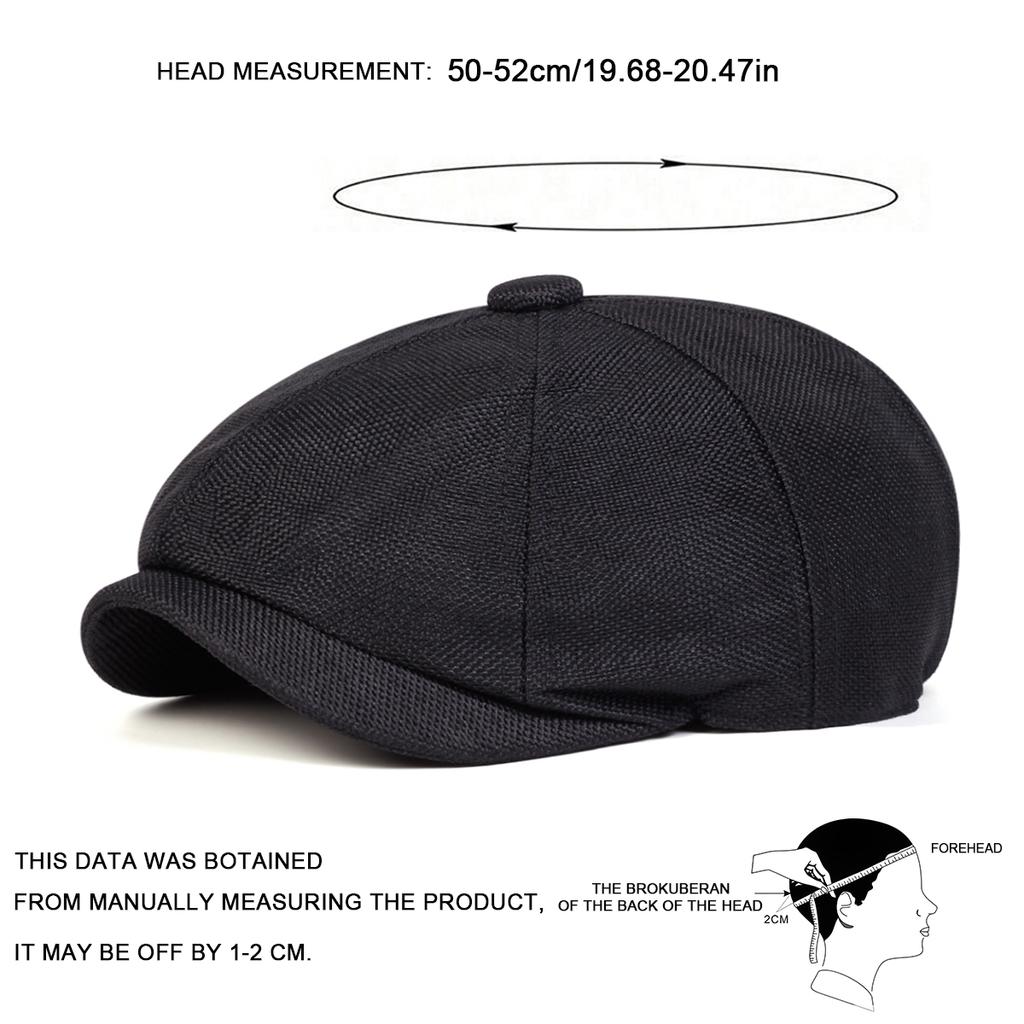 Children Solid Color Hemp Material Process Beret Hat Newsboy Cap Painter's Caps Spring Autumn Outdoor Leisure Hats Travel Accessories for Boys Girls