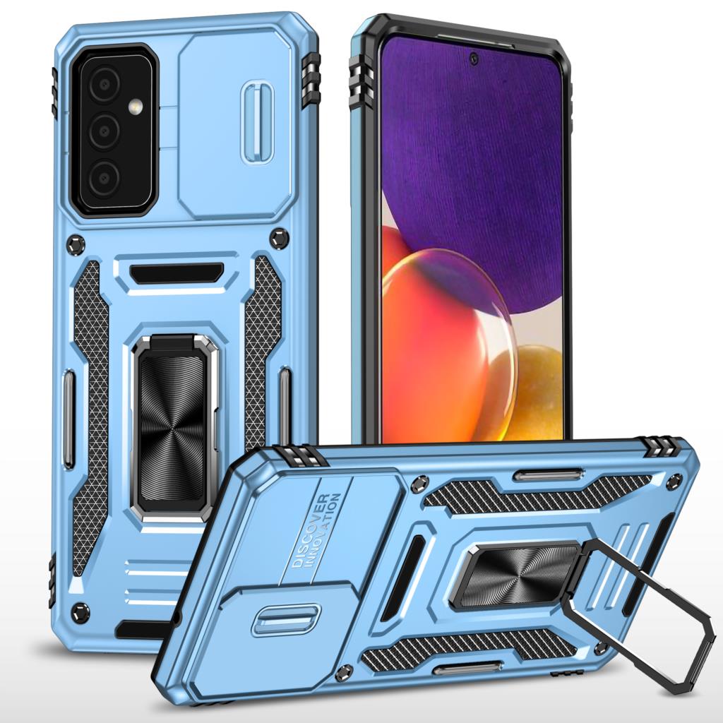 Camera Protector Case For Samsung Galaxy A82 A72 A71 A73 A53 A52 A42 M42 A54 A34 4G 5G Shockproof Magnetic Stand Ring Case Cover