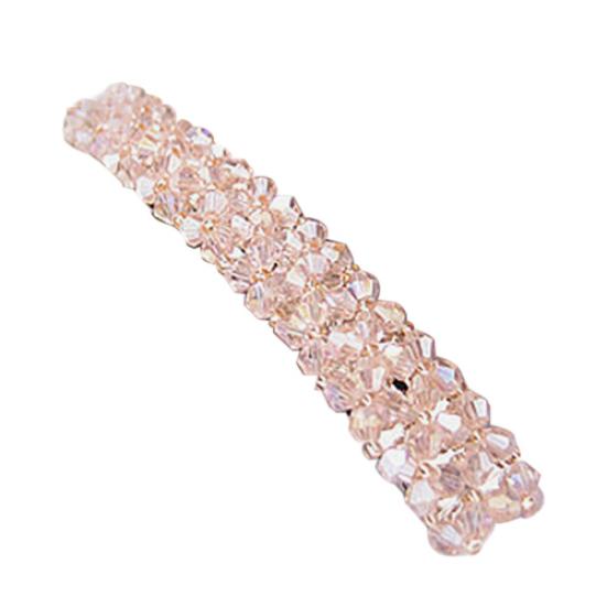 

Женская мода, блестящие головные уборы, заколка для волос ручной работы с кристаллами, заколка-заколка розовый