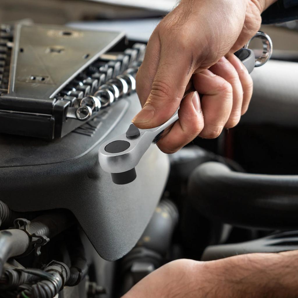 1X 85/100mm Torque Ratchet Wrench Socket Wrenches Repair Tool For Factories Repair Shop Personal Car Modification 72 Tooth Drive