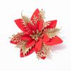 20PCS Four Color Flowers Christmas Flower Christmas Tree Decorations  Christmas Wreath Decoration Christmas Decorations