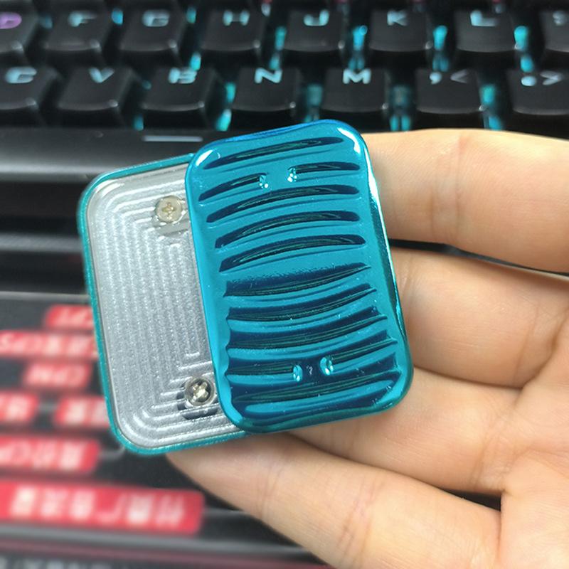 

EDC Relieve Anxiety Magnetic Push Card Fidget Mechanical Slider Pushing Plate Coin Metal Stress Relief Toy Antistresse Adults