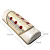 Far Infrared Heated Bolster Pillow Photon Light Therapy Massage Pillow With 7 Natural Jade Stone For Improve Blood Circulation