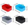 Replacement Baking Tray Air Fryer Silicone Liners Square Food Safe Non Stick Air Fryer Oven Basket Reusable Baking Tray
