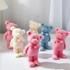 Little Bear Mold Aromatherapy Candle Mold 3D Veil Goddess Plaster Epoxy Mold for DIY Crafts Soap Present Candle Making