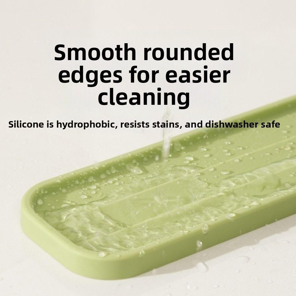 Flexible Countertop Drying Mat Non Slip Tableware Draining Pad Cutting Board Rack  Drying Area