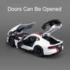 1:24 Viper Hellcat Sports Car Model Toy Alloy Diecast Sound Light Pull Back Wheel Steering Racing Cars Models Display Ornaments