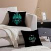 Bianchi Logo Pillow Case Pattern Printed Pillowcase for Living Room Sofa Cushion Cover & Bedroom Decor