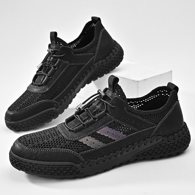 Fashion Classic Brand Men's Mesh Casual Shoes Summer Breathable Oxford Shoes Outdoor Camping Hiking Men's Sports Shoes Soft Sole