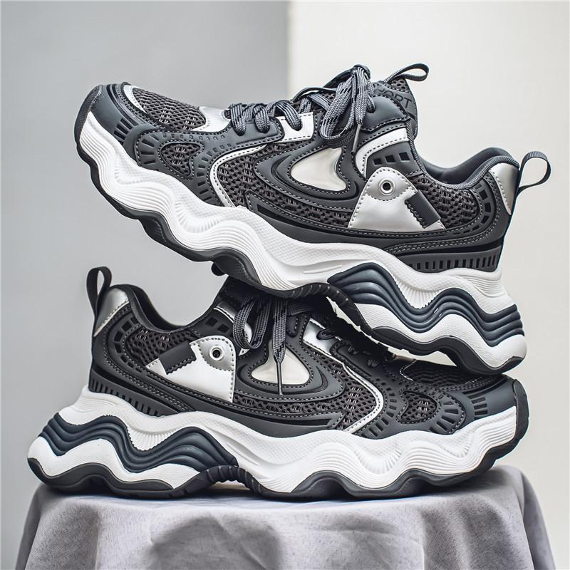 2025 new thick-soled heightening dad shoes men's mesh sports shoes student casual men's shoes GZ1228