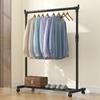Telescopic Clothing Rack Heavy-Duty Metal Garment Rack On Wheels Adjustable Telescopic Clothes Drying Rack For Living Room