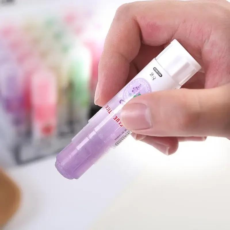 4 Pcs Cute Colorful Style Glue Stick High Viscosity Glutstick Solid Glue Paper Sticker Stationery Office Supplies.