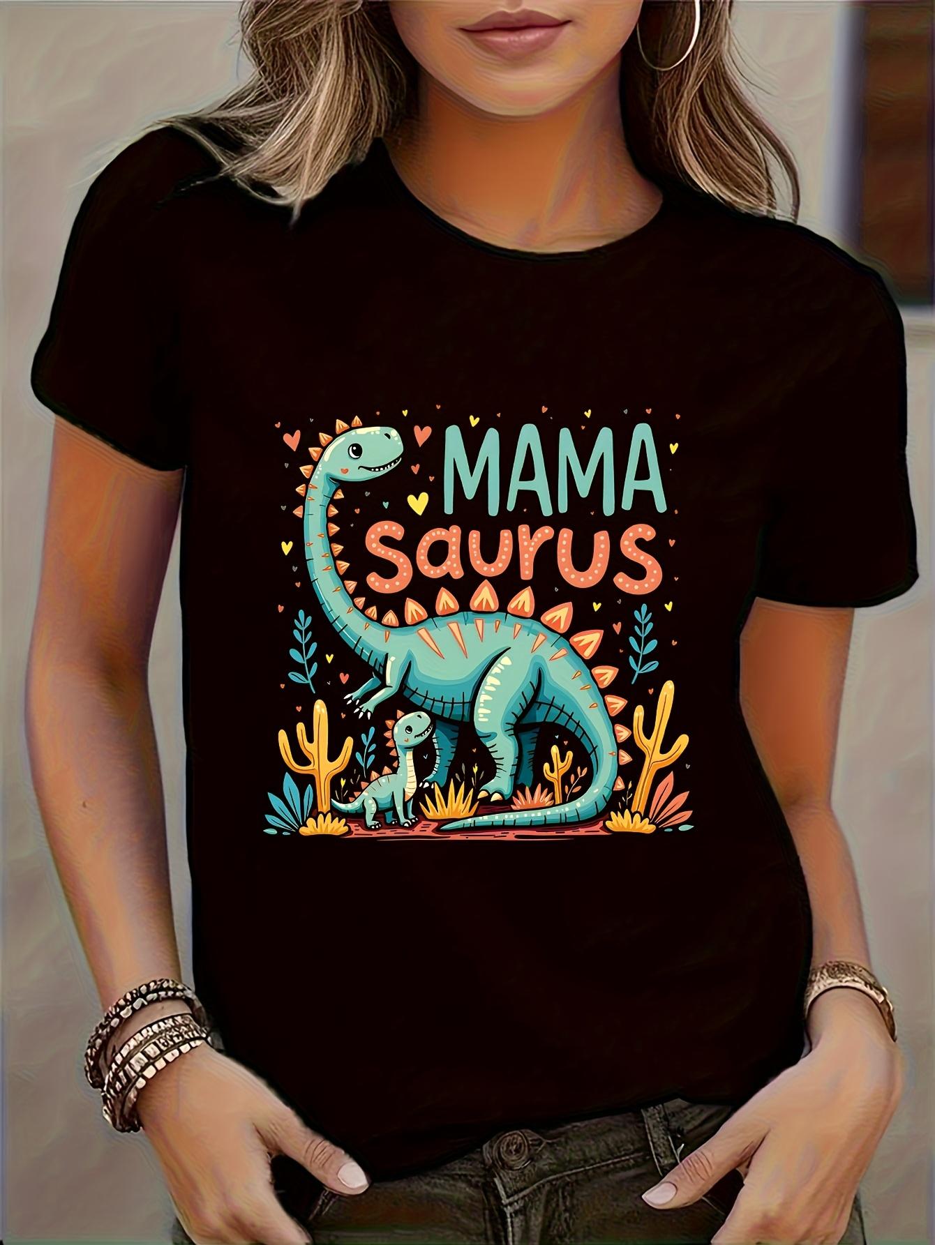 Mama Saurus Dinosaur Family Matching T-shirt XXXL
