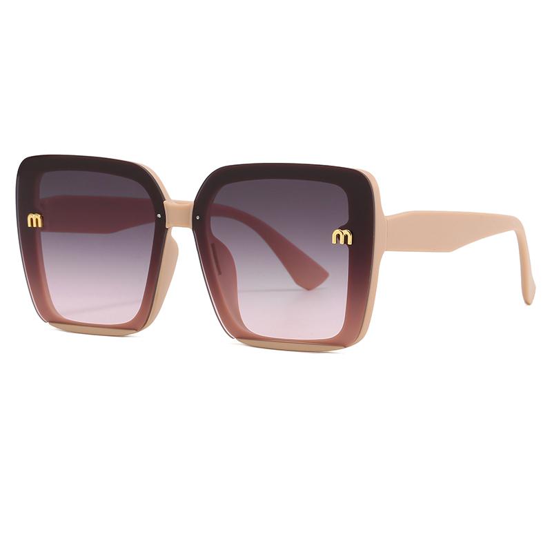 Protective Glasses New Large Square Sunglasses Women Fashion Minimalist Design Eyeglasses Outdoor Anti UV Sun Glasses  Female