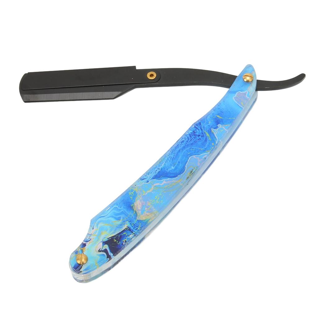 Barbier Rasiermesserhalter mit gerader Klinge ohne Klingen Acrylgriff Vintage-Stil für Herrenrasur
