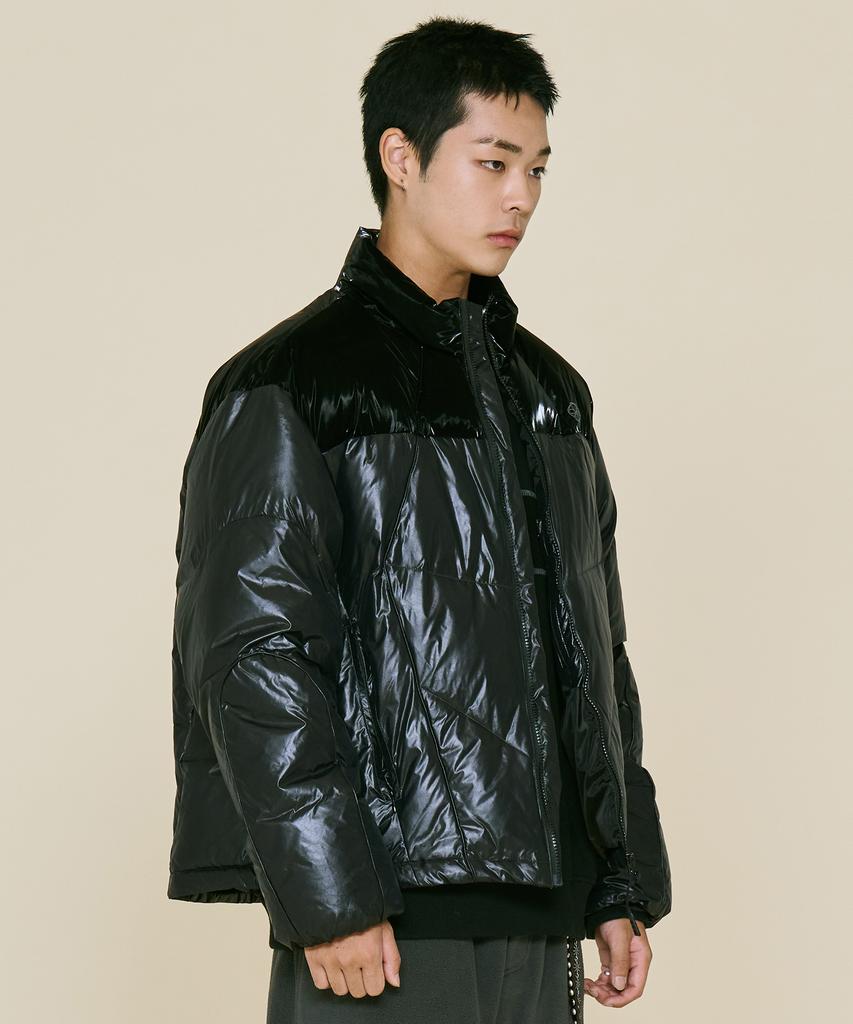 NONTYPE Paneled Slice Down Jacket (Black)