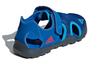 adidas Captain Toey K Slip Resistant Abrasion Resistant Sandal Blue Kids BC0703