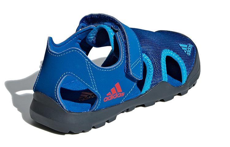 adidas Captain Toey K Slip Resistant Abrasion Resistant Sandal Blue Kids BC0703